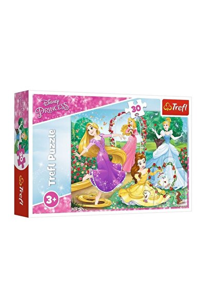 Trefl Puzzle 4 Prințese Grădină (30 Piese) -