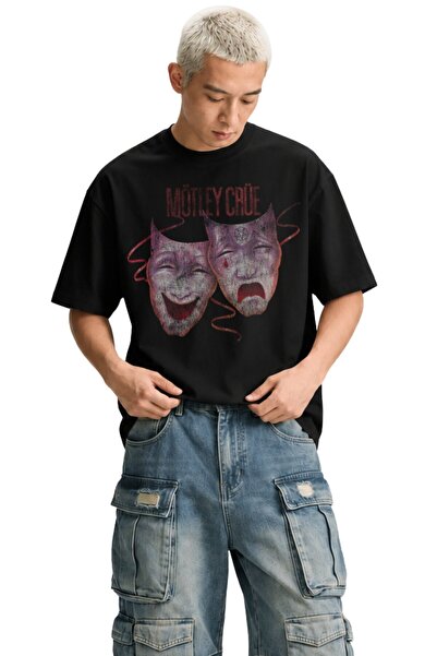 Fuddy Moda Μπλουζάκι Unisex Mötley Crüe Theatre of Pain με στάμπα και λαιμόκο...
