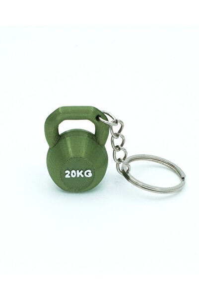 Renk Seçenekli Mini Kettlebell Tasarımlı Renkli Anahtarlık, Sporcu Hediyesi, Çanta Süsü