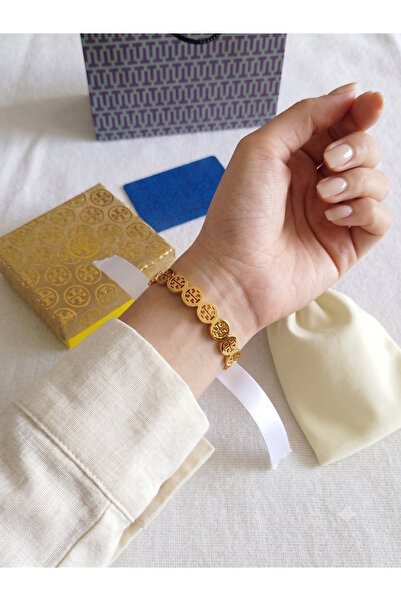 Rexon Gold Color Stainless Steel Bracelet with High-End Texture Pattern