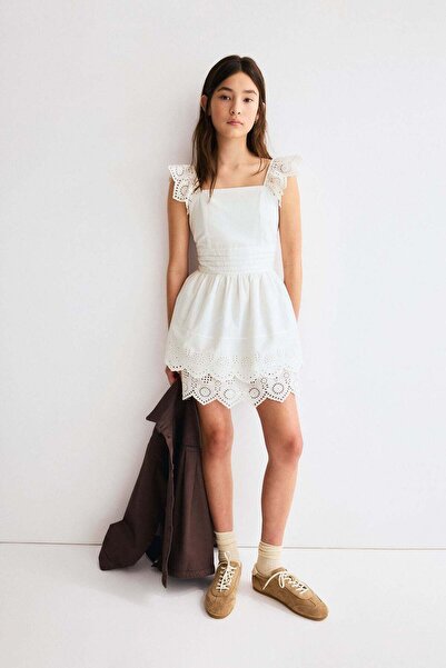 H&M Broderie-anglaise cotton dress