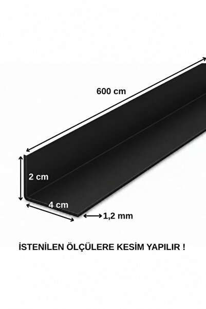 Marka Alüminyum Köşe Profili Alüminyum Köşebent L Profil Siyah 2 CM X 4 CM X ...