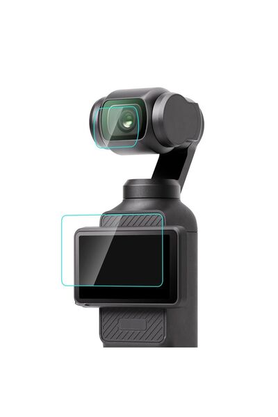 PULUZ Protector din sticlă securizată 9H, pentru ecranul și lentila DJI Osmo ...