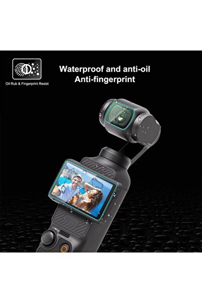 PULUZ Protector din sticlă securizată 9H, pentru ecranul și lentila DJI Osmo Pocket 3 / 4,
