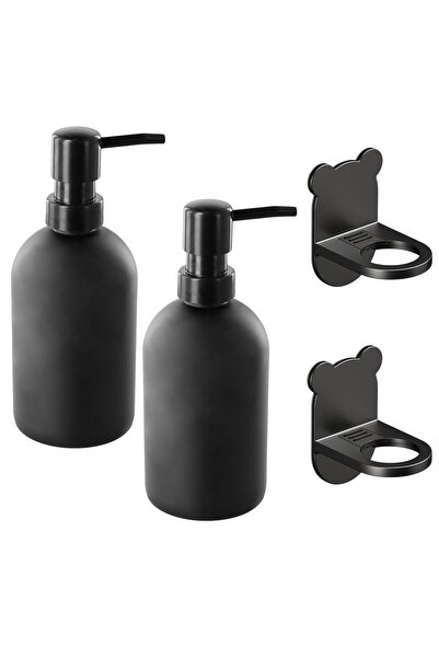 MADE IN CHINA Γυάλινος Διανομέας Σαπουνιού 400ml x2 με Επαναγεμιζόμενη Αντλία...