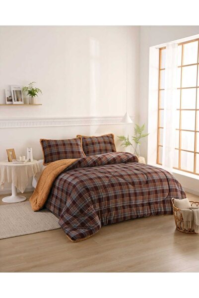 Bella Home طقم لحاف مزدوج من أوسوتو مصنوع من القطيفة |   220×240 سم |   ملمس ...