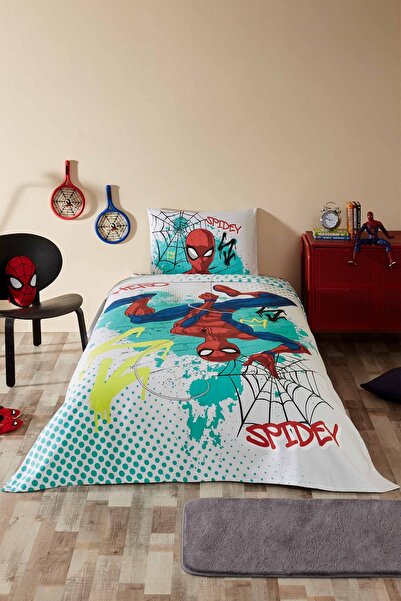 Özdilek Spiderman Spidey Hero Single Licensed Elastic Sheet Children's Pique Set
