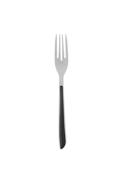 OEM Set Furculițe, Oțel inoxidabil, Negru, 21cm