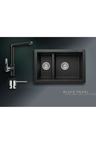 RealStone Black Pearl Collection Bergama P018 & Vesta Premium Mutfak Koleksiyonu