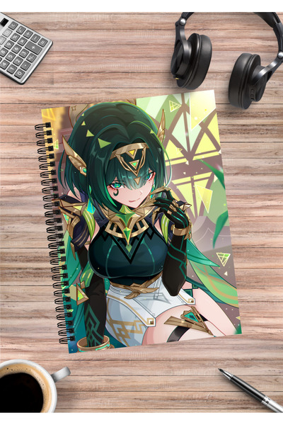 mertfigur Genshin Impact Nefer Caiet spiralat anime A5 (50 de coli)