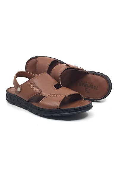 Taşpınar Ayakkabı 100% Genuine Leather Orthopedic Men's Summer Comfortable Da...