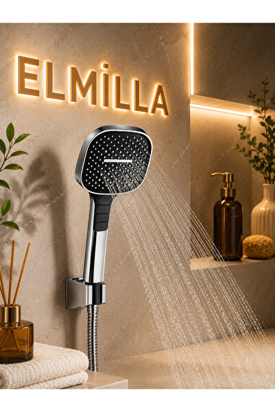 elmilla Banyo Duş Başlığı Premium Başlık Ağır Malzeme Güçlü Tasarım