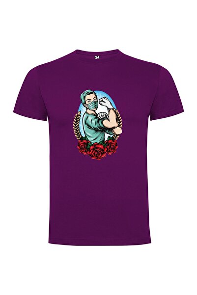 iLovePrints Roses and Masked Man Tshirt