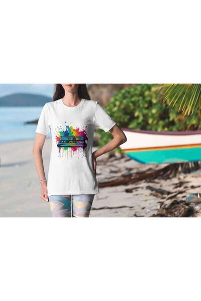 iLovePrints Colorful Music Mixer Tshirt