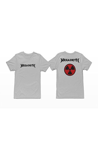 iLovePrints Megadeth Radioactive Logo Grey T-Shirt