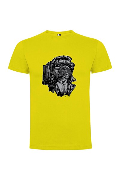 iLovePrints Pug Noir Gunslinger Tshirt