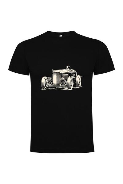 iLovePrints Vintage Roadster Illustration Tshirt