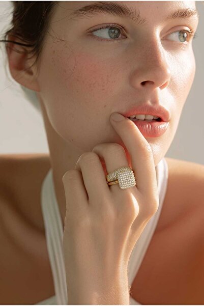 OEM Inel 2 in1 love placat cu aur 14 k