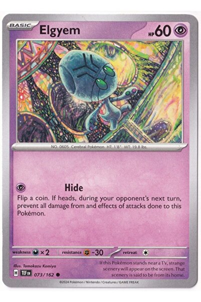 Pokemon Elgyem 073/162 - Temporal Forces - Card (Mint)