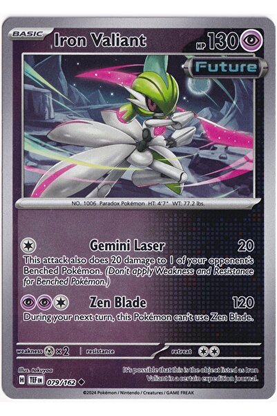 Pokemon Iron Valiant [Reverse Holo] 079/162 - Temporal Forces - Card (Mint)