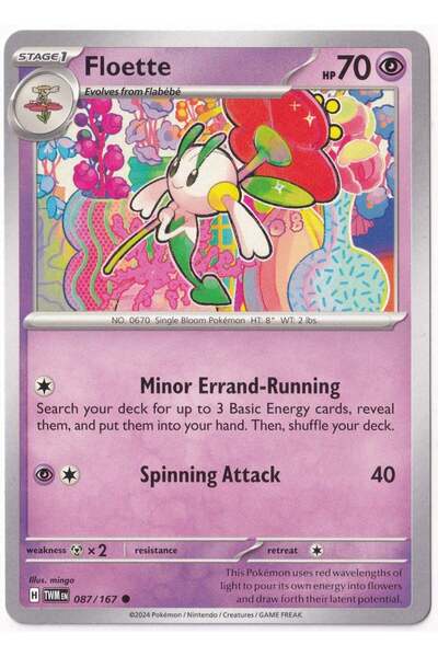 Pokemon Floette 087/167 - Twilight Masquerade - Kartı (Mint)