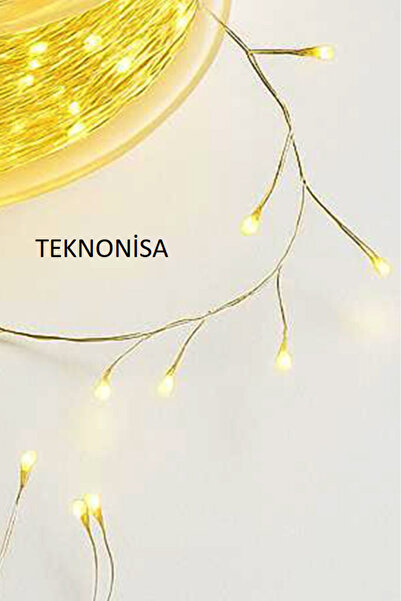 teknonisa 50 METRE DEKOR PERİ LED FİŞLİ Tel Işık Gün Işığı Kumandalı Fonksiyonlu Peri Led