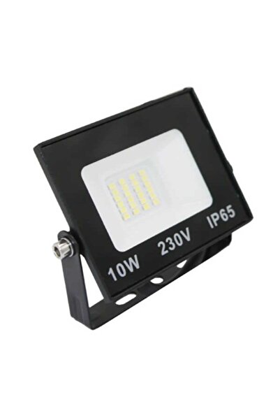 Adeleq μαύρος προβολέας, SMD LED, 10W, 3000Κ (Θερμό Λευκό), IP65