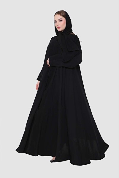 Stylish Fashion عباية من ستايلش فاشن كلوش أزرار باللون الأسود