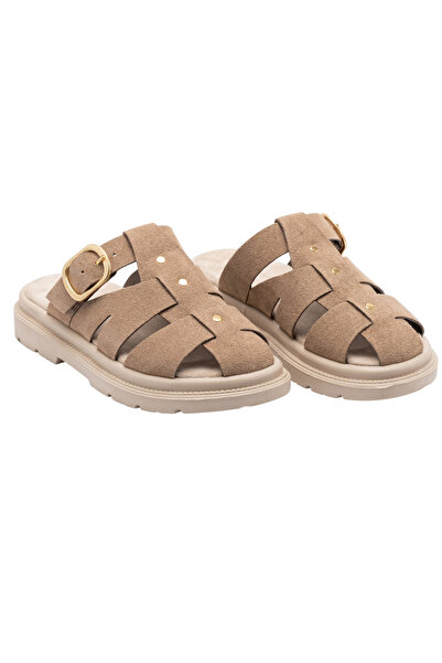 Barinoska Women's Suede Slippers with Adjustable Buckle, Orthopedic Comfortab...