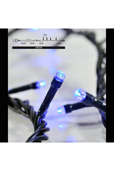 Generic 100 λαμπάκια LED σε σειρά, 5 m, πράσινο καλώδιο, 8 προγράμματα, με επ...