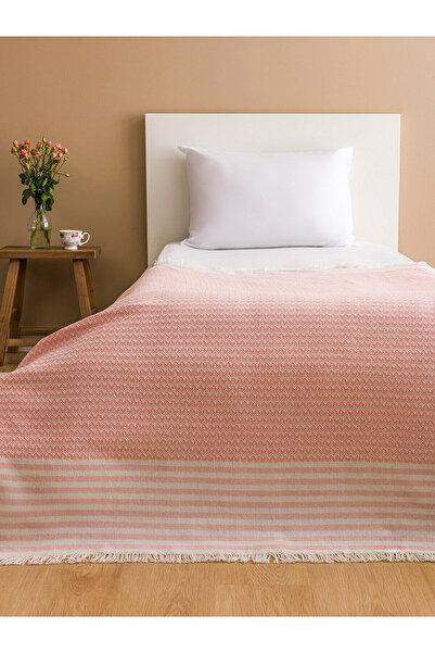 LC Waikiki Nevavm Striped Patterned Single Bedspread 130X170 cm