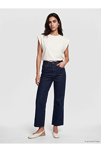 LC Waikiki Crop Spanish Leg Women's Jean Pants for Style Enthusiasts from Uzg...