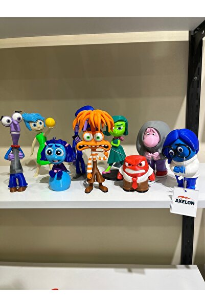axelon Inside Out All Characters 9-Piece Mega Figure Set - Joy, Sadness, Ange...