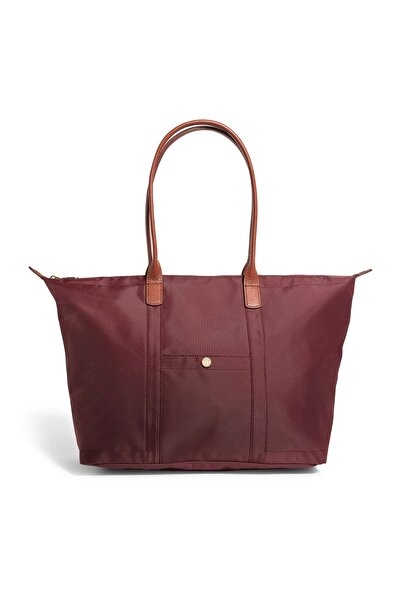 Harrods Medium Size Handbag in Burgundy Color (Original from Harrods Internat...
