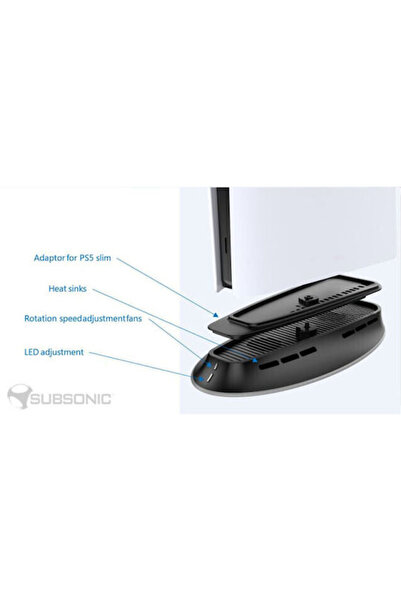 Subsonic Βάση ψύξης για PS5 / PS5 Slim σε μαύρο χρώμα