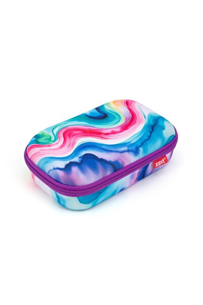 Zipit Penar cu fermoar Colorz Storage Box cu buzunar interior - Rainbow Water...