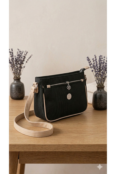 RMY MODA Multi-Compartment Canvas Postman Sporty Stylish Daily Shoulder Bag w...