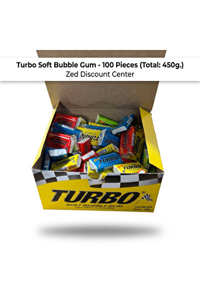 TURBO Gumă de mestecat moale 100 bucăți (450g.)