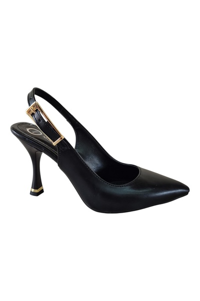 MelAlp Women's Vegan Leather Pointed Toe Thin Heeled Shoes