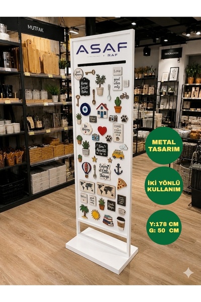 ASAFF MAGNET PANO MAGNET STAND 50X178 CM LOGO KISIM DETAYLI