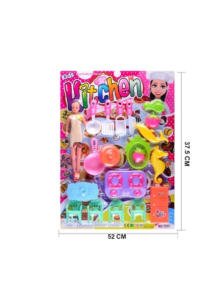 iTajir Children's Interactive Kitchen and Food Preparation Set Toy with Fashi...