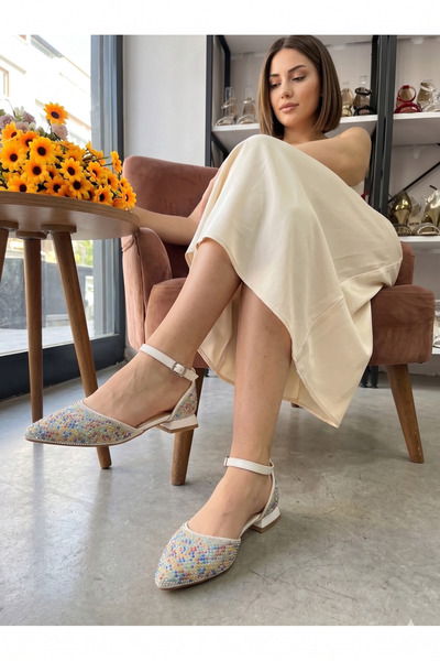 JENA Beaded Detail Women's Heel Shoes