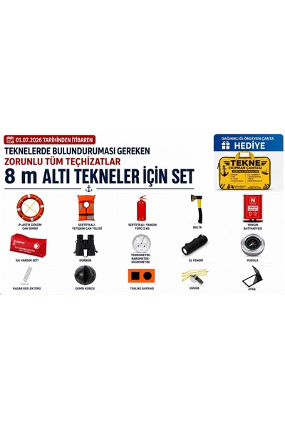 FishinGross 8 Metre Altındaki Tekne Ekipman Seti (Full Set)