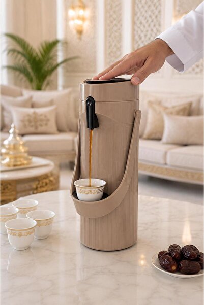 Generic "Deer" Beige Warm Insulated Pressure Cooker Thermos with Capacity (1....