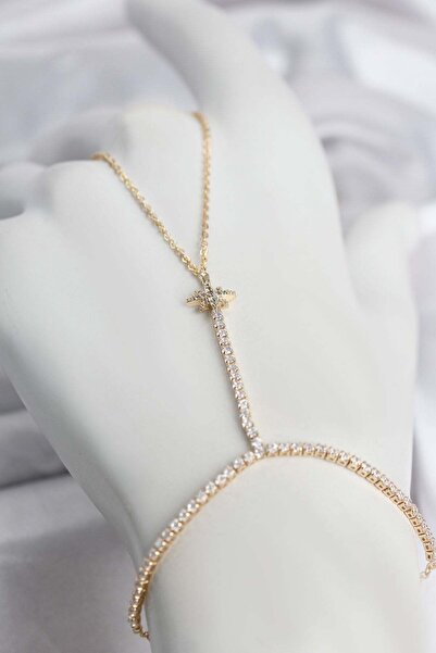 Inure Jewelry النحاس الذهب اللون الزركون حجر القطب نجمة شاميران