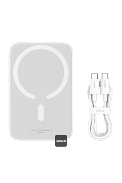 Baseus Mini Air 6000mAh 20W Μαγνητικό Ασύρματο Power Bank, Λευκό