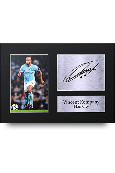 HWC Trading Vincent Kompany Gift Signed A4 Printed Autograph Manchester City ...