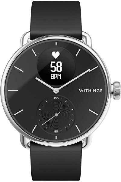 Withings ساعة سكان واتش الذكية الهجينة مع ميزات قياس تخطيط القلب (ECG) ومعدل ...