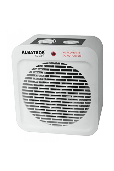 ALBATROS Aerotermă electrică AC-22A4 2000W, Termostat reglabil, 2 trepte de c...