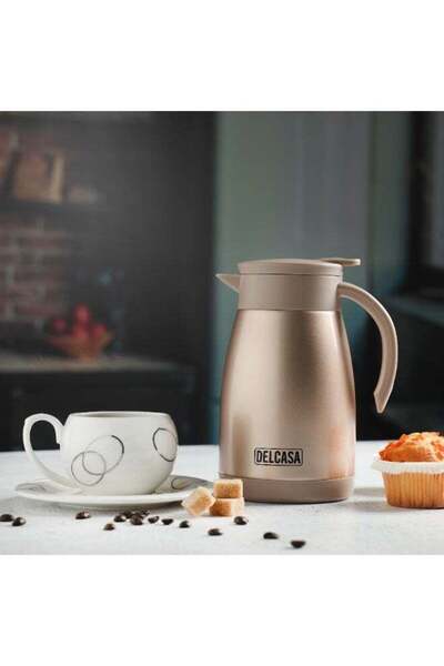 DELCASA Stainless Steel Coffee Pot 750ml Vacuum Flask DC2130